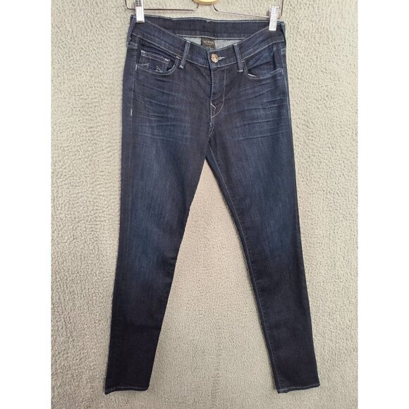 True Religion Brand Jeans Womens 26 Skinny Blue Distressed Pocket - Picture 3 of 14